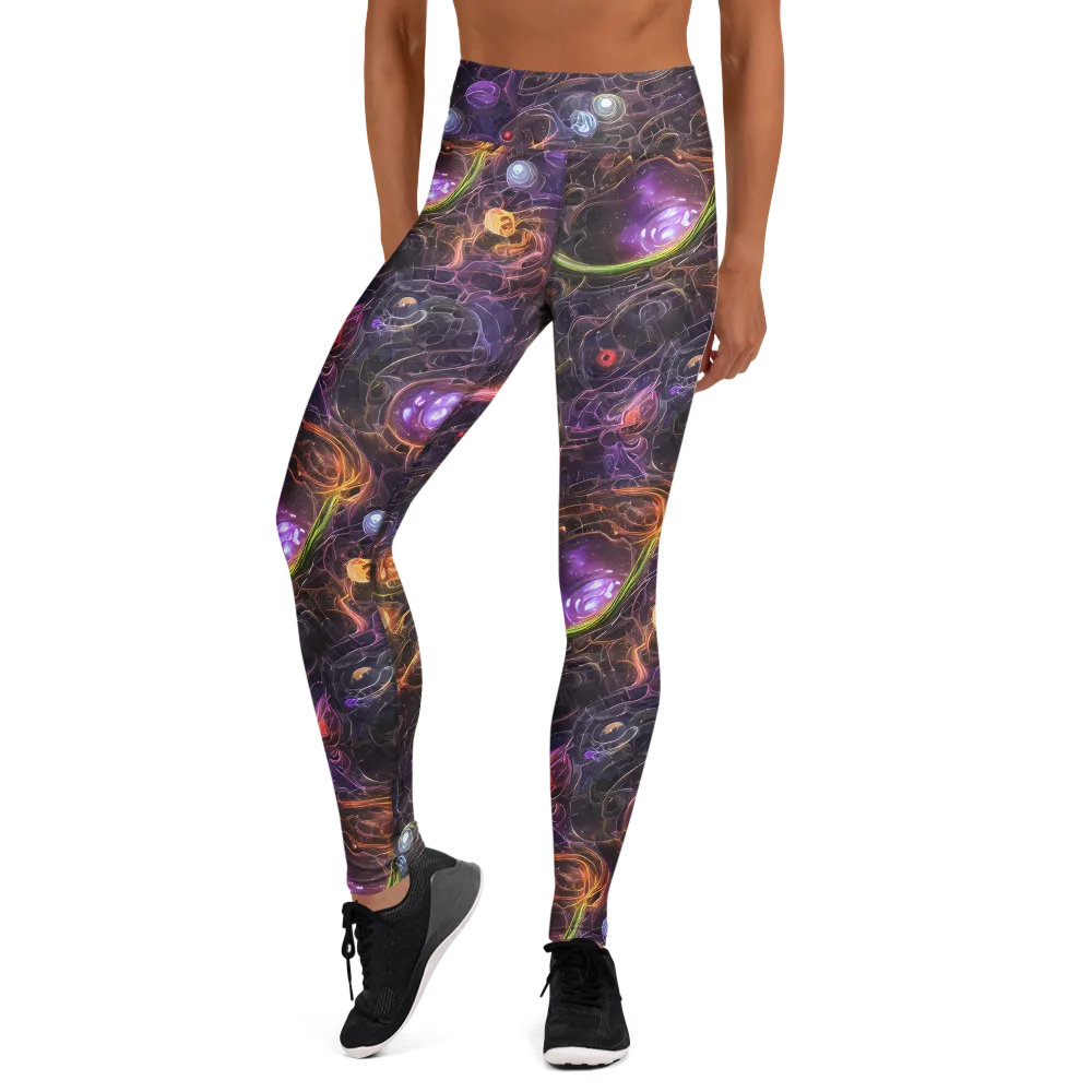 Luminous Gravity on Yoga Leggings — Front
