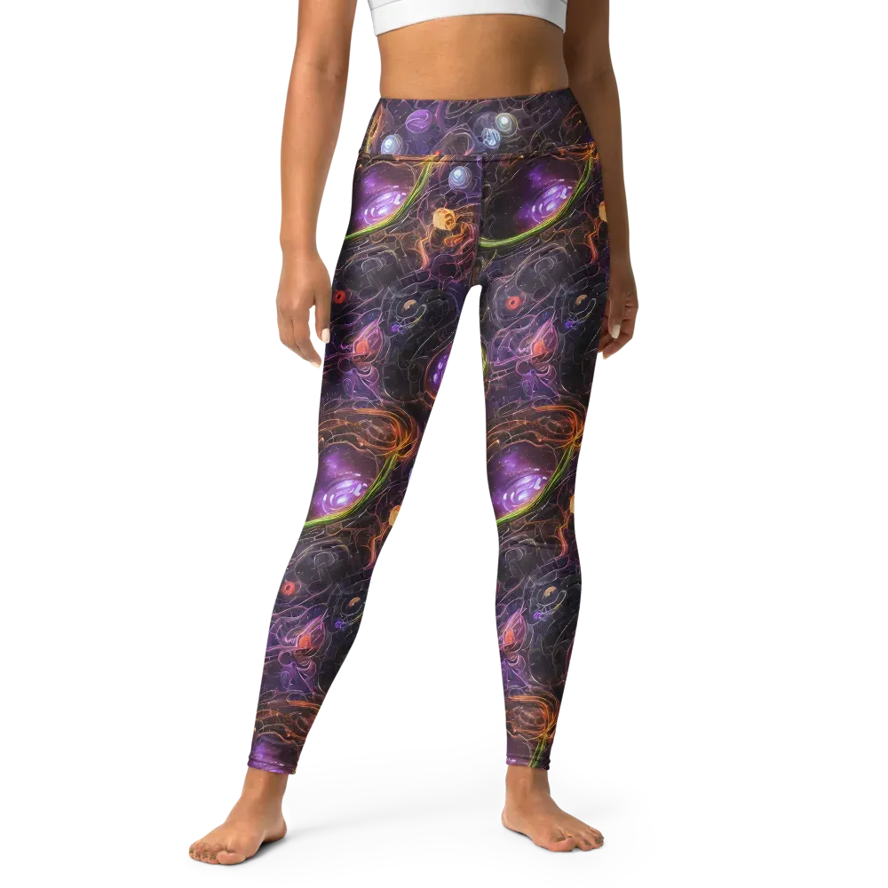 Luminous Gravity on Yoga Leggings — Front