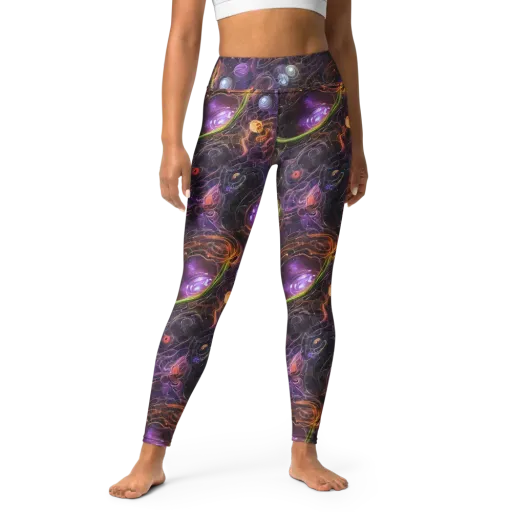 Luminous Gravity on a Yoga Leggings