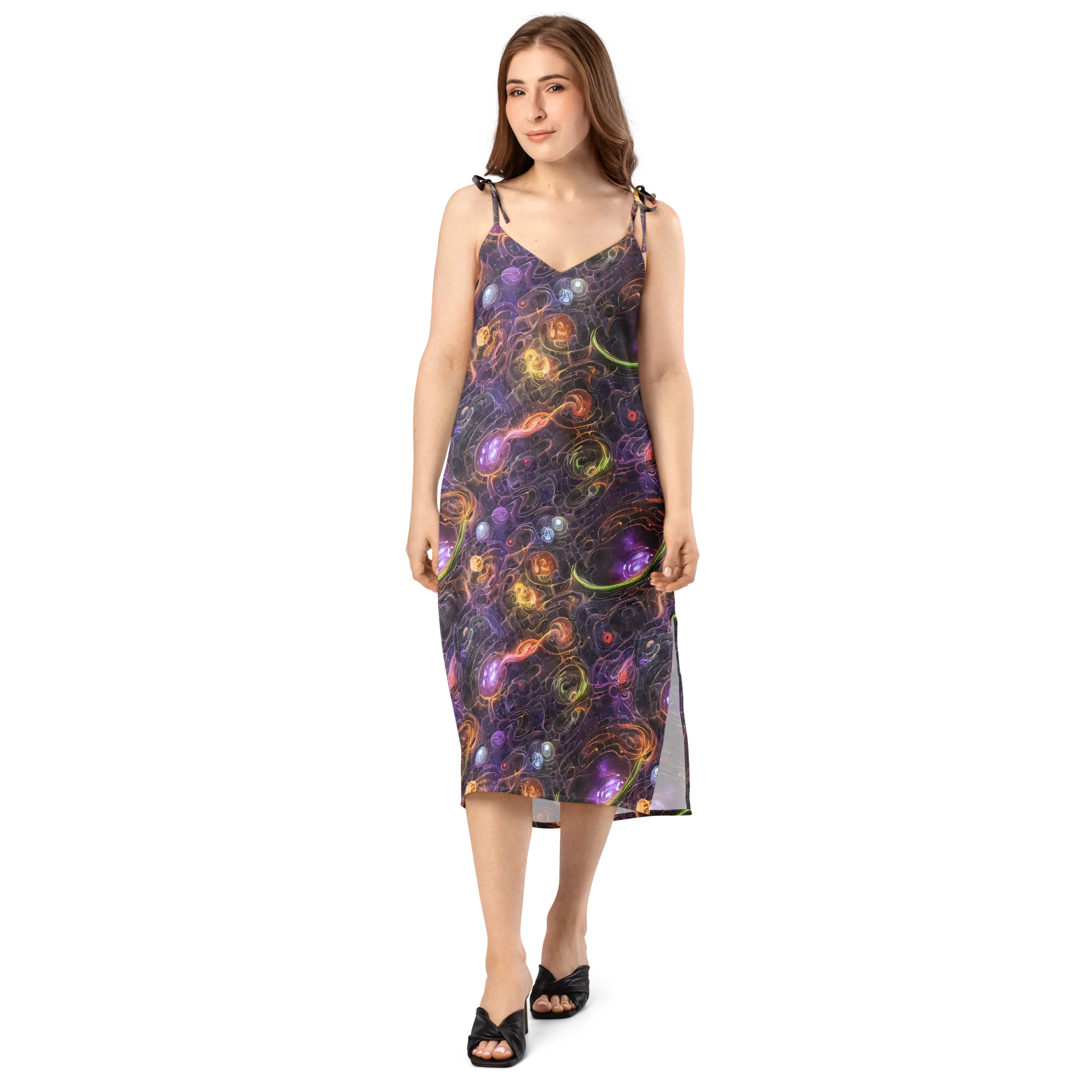 Luminous Gravity on Slip Dress — Front