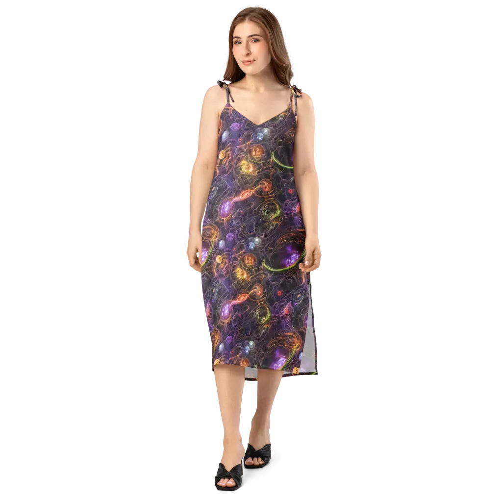 Luminous Gravity on Slip Dress — Front