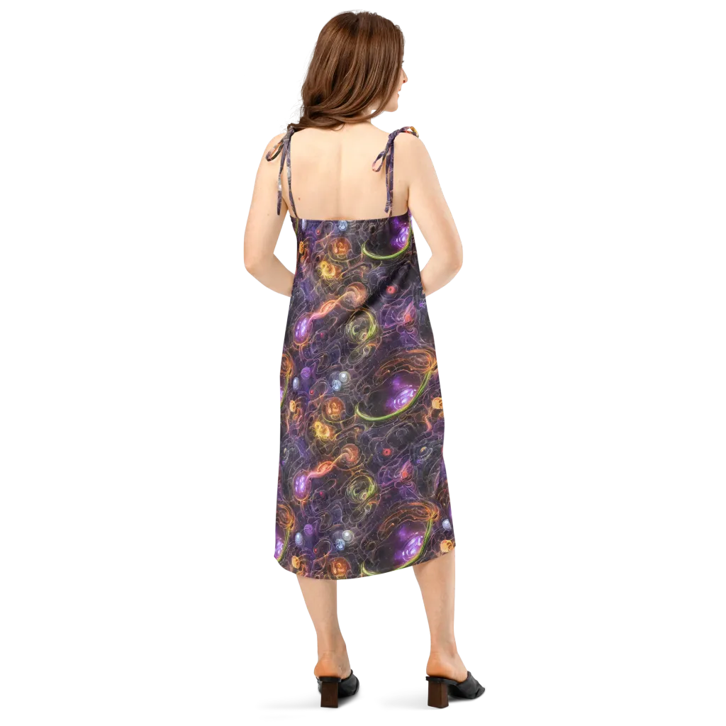 Luminous Gravity on Slip Dress — Back