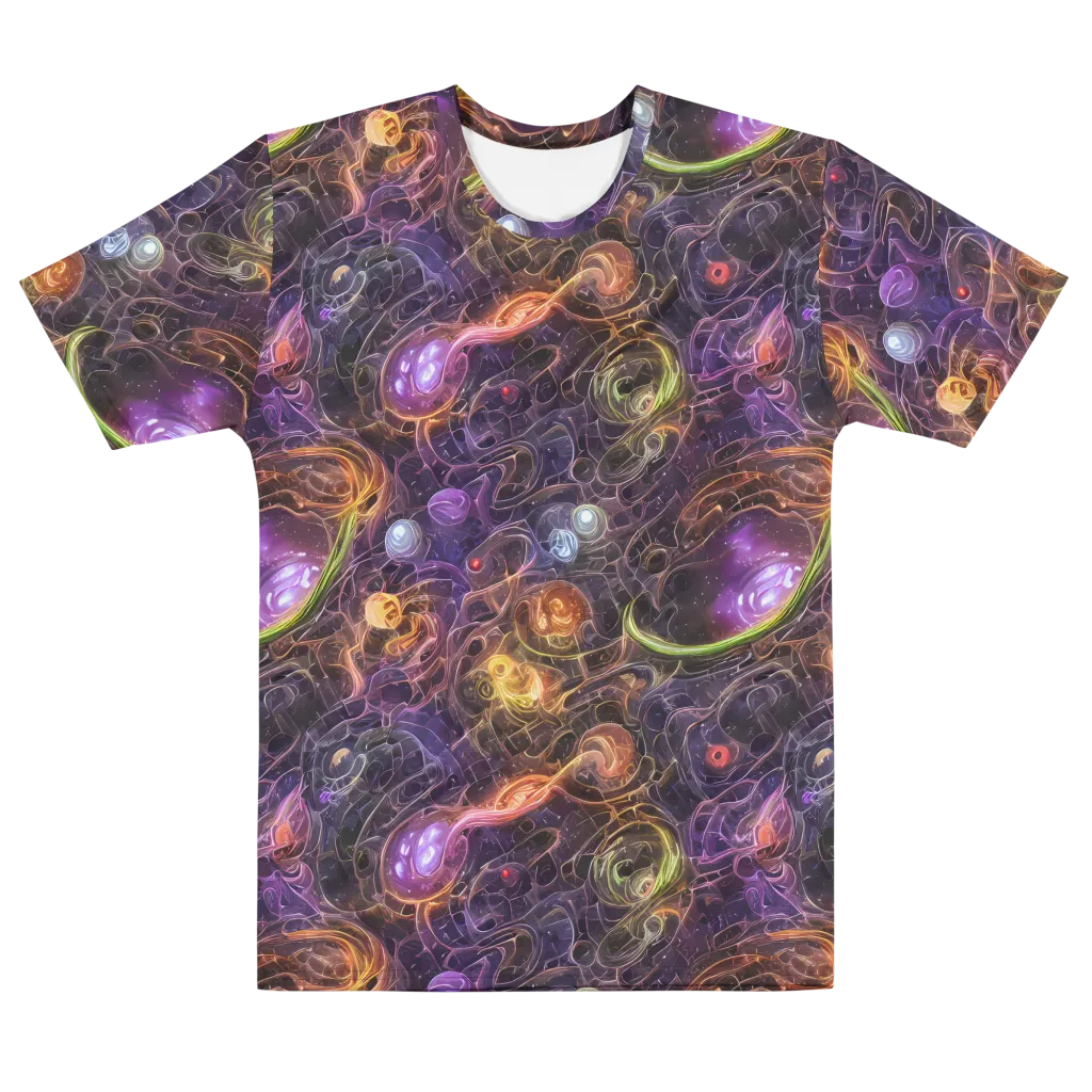 Luminous Gravity on Men's Cotton Crew Neck T-Shirt — Front