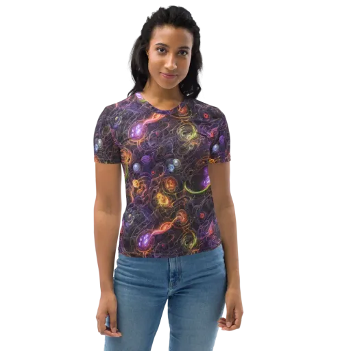 Luminous Gravity on a Women's Crew Neck T-Shirt