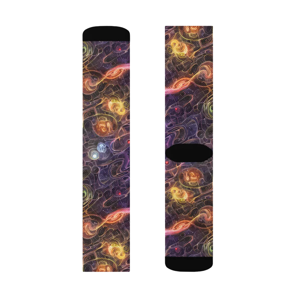 Luminous Gravity on Socks — Right Sock