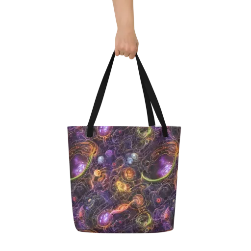 Luminous Gravity on a Large Tote Bag W/ Pocket