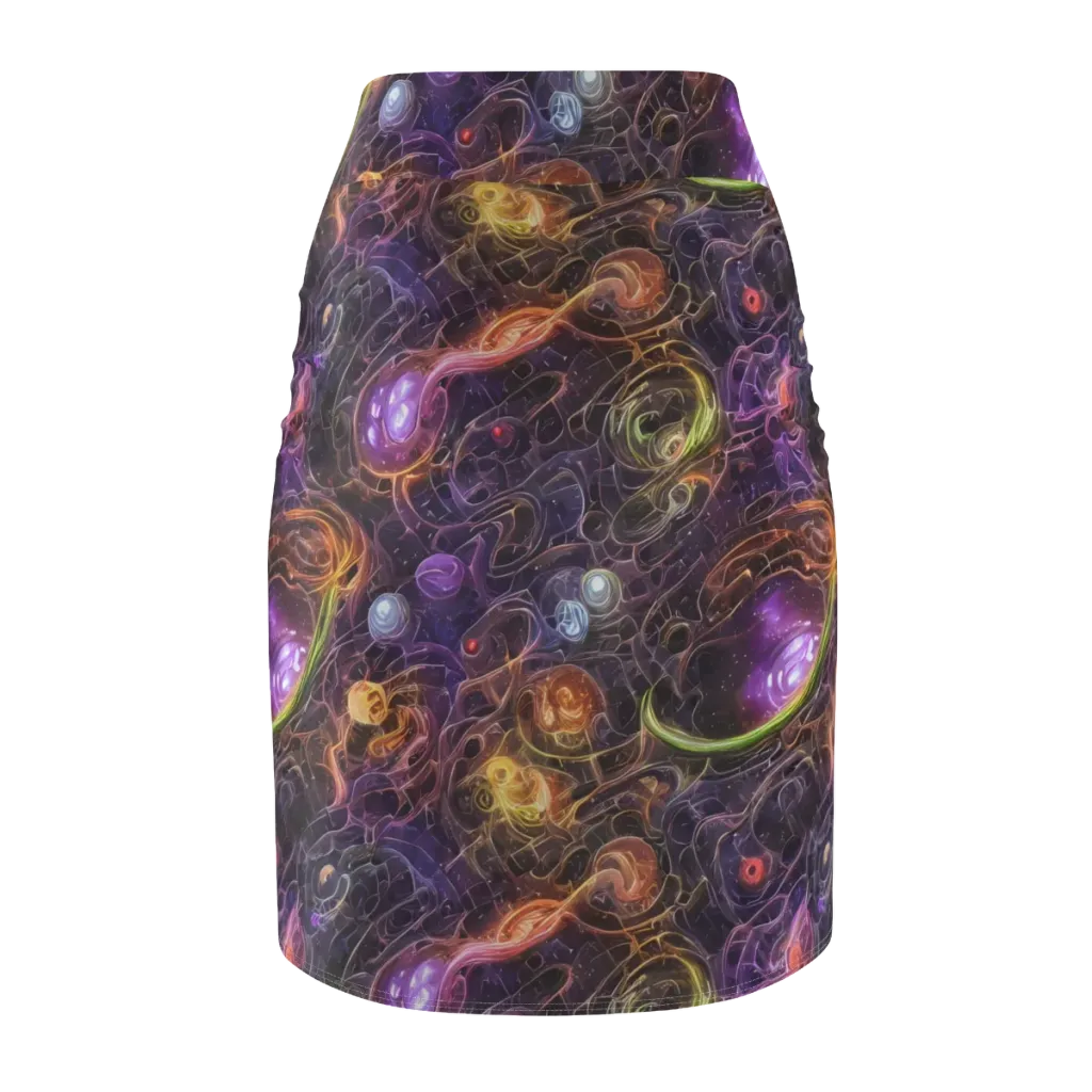 Luminous Gravity on Pencil Skirt — Back