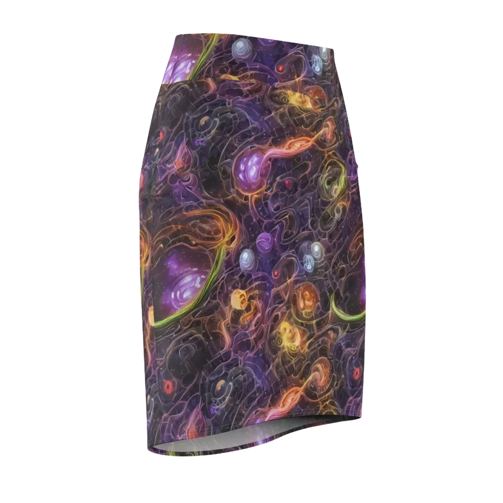 Luminous Gravity on Pencil Skirt — Front Side