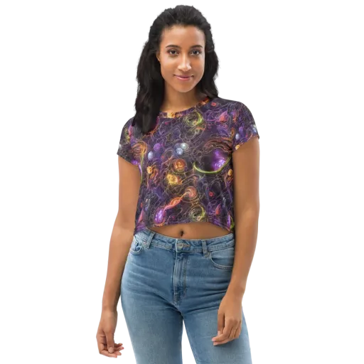 Luminous Gravity on a Crop Tee