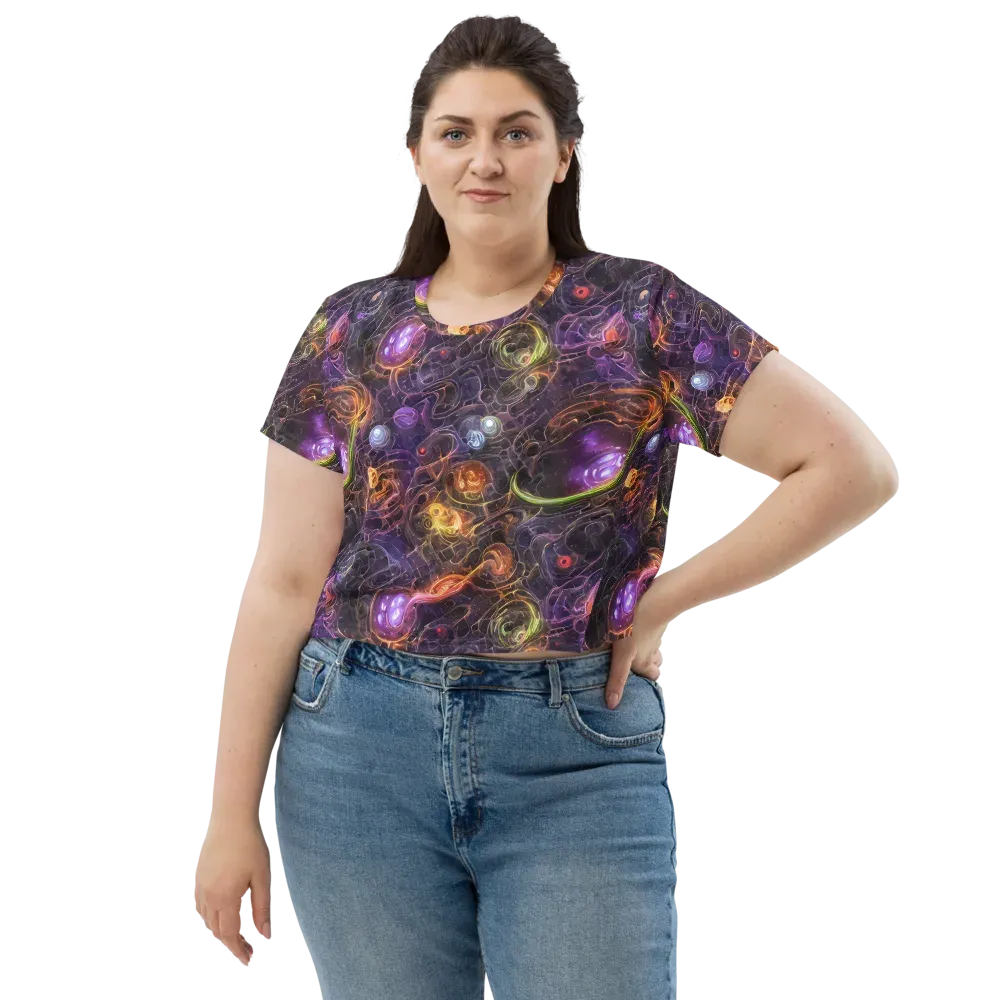 Luminous Gravity on Crop Tee — Front