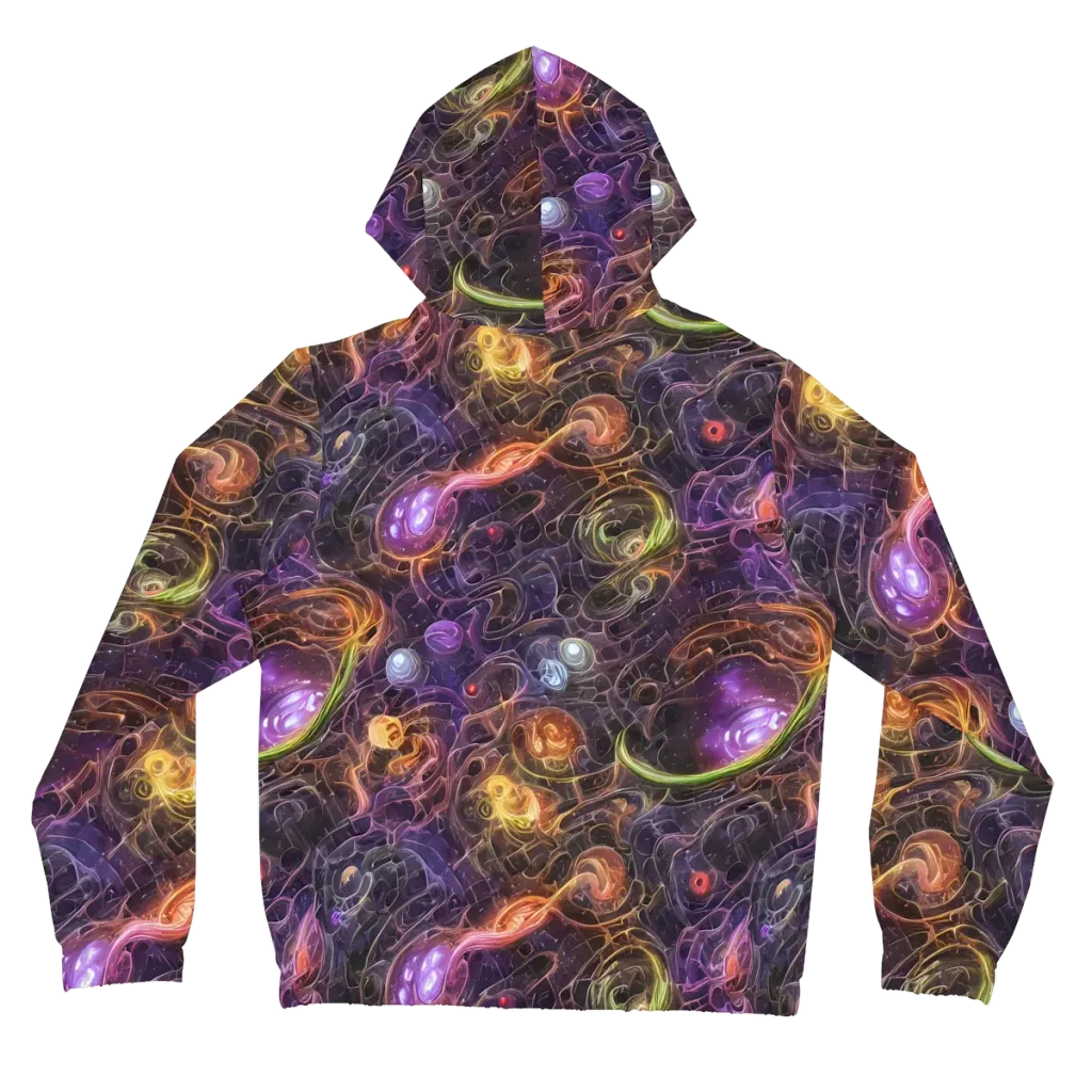 Luminous Gravity on Women's Full-Zip Hoodie — Back