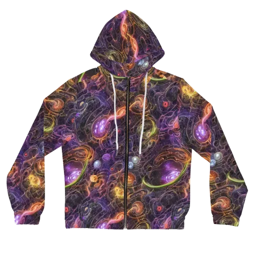 Luminous Gravity on a Women's Full-Zip Hoodie