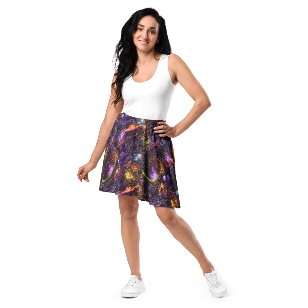 Luminous Gravity on Skater Skirt — Front