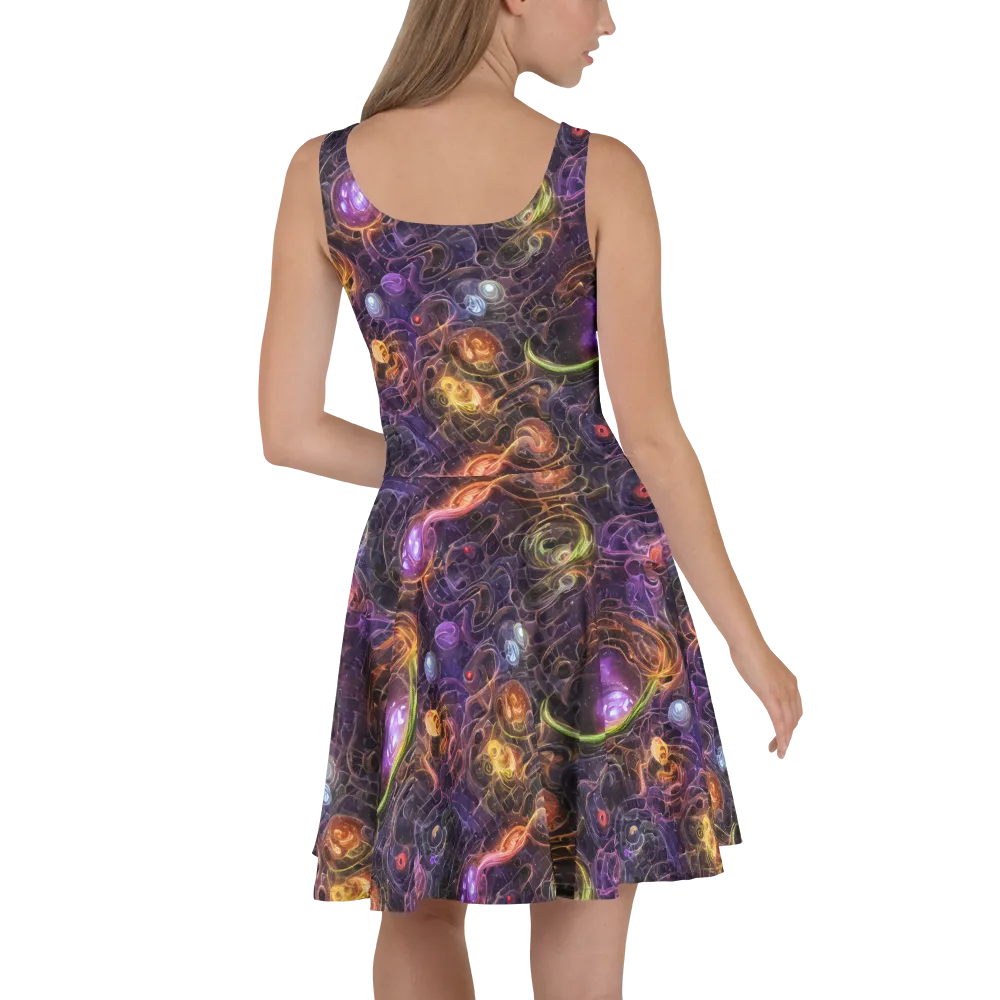 Luminous Gravity on Skater Dress — Back