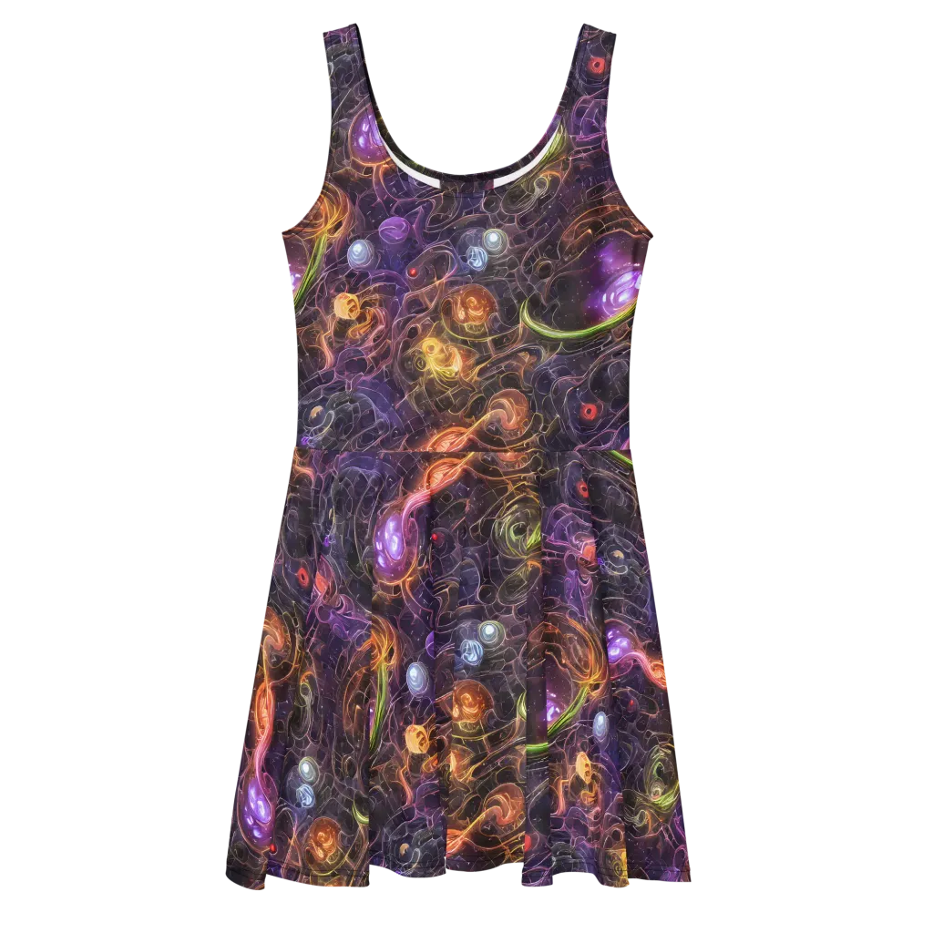 Luminous Gravity on Skater Dress — Front