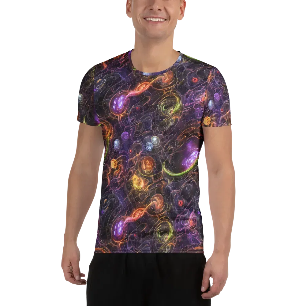 Luminous Gravity on Men's Athletic T-Shirt — Front