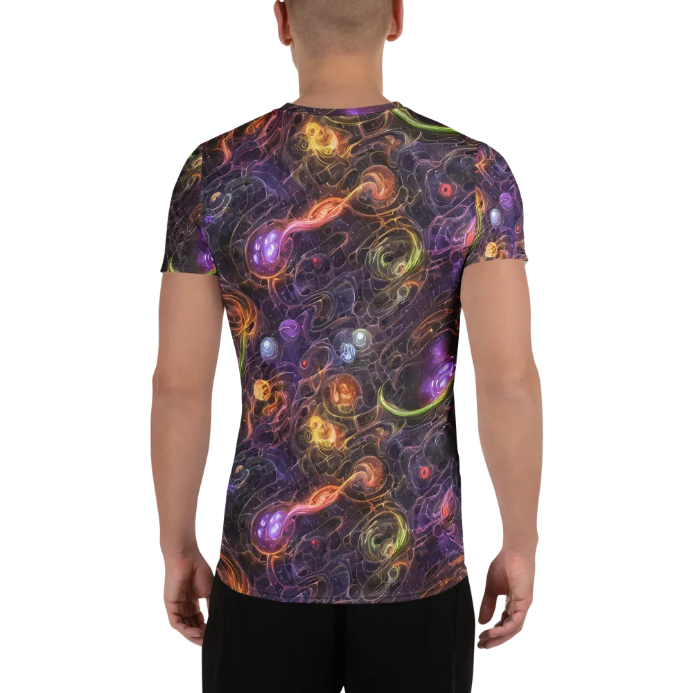Luminous Gravity on Men's Athletic T-Shirt — Back