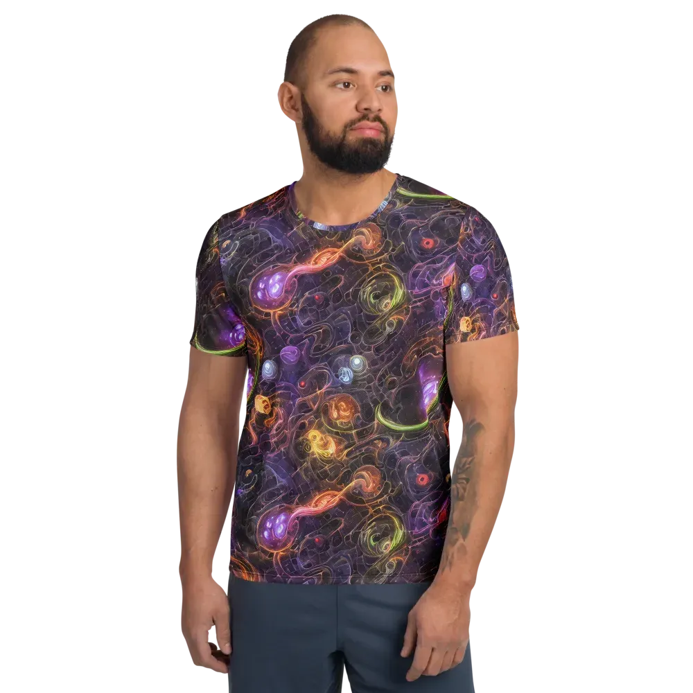 Luminous Gravity on Men's Athletic T-Shirt — Front