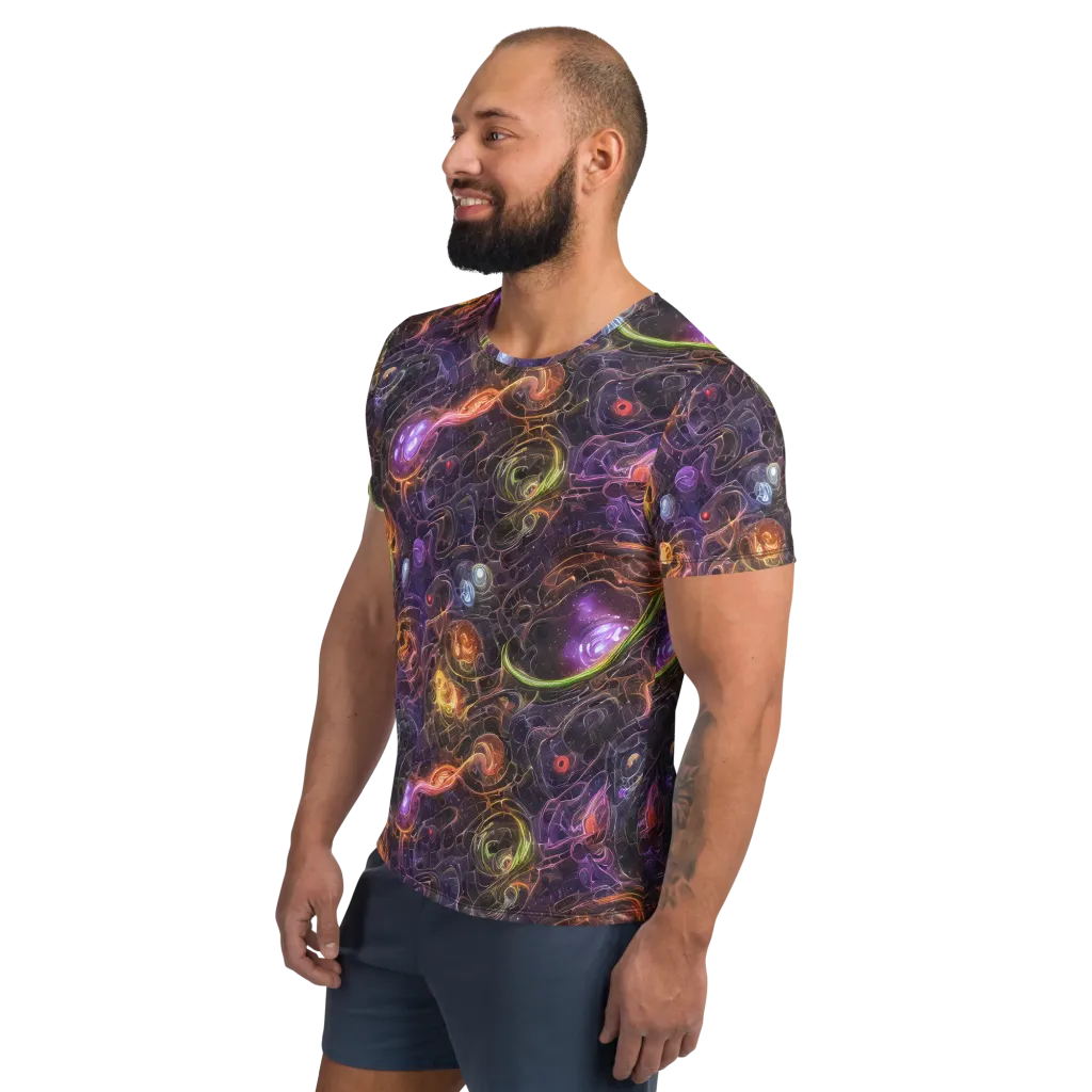 Luminous Gravity on Men's Athletic T-Shirt — Left