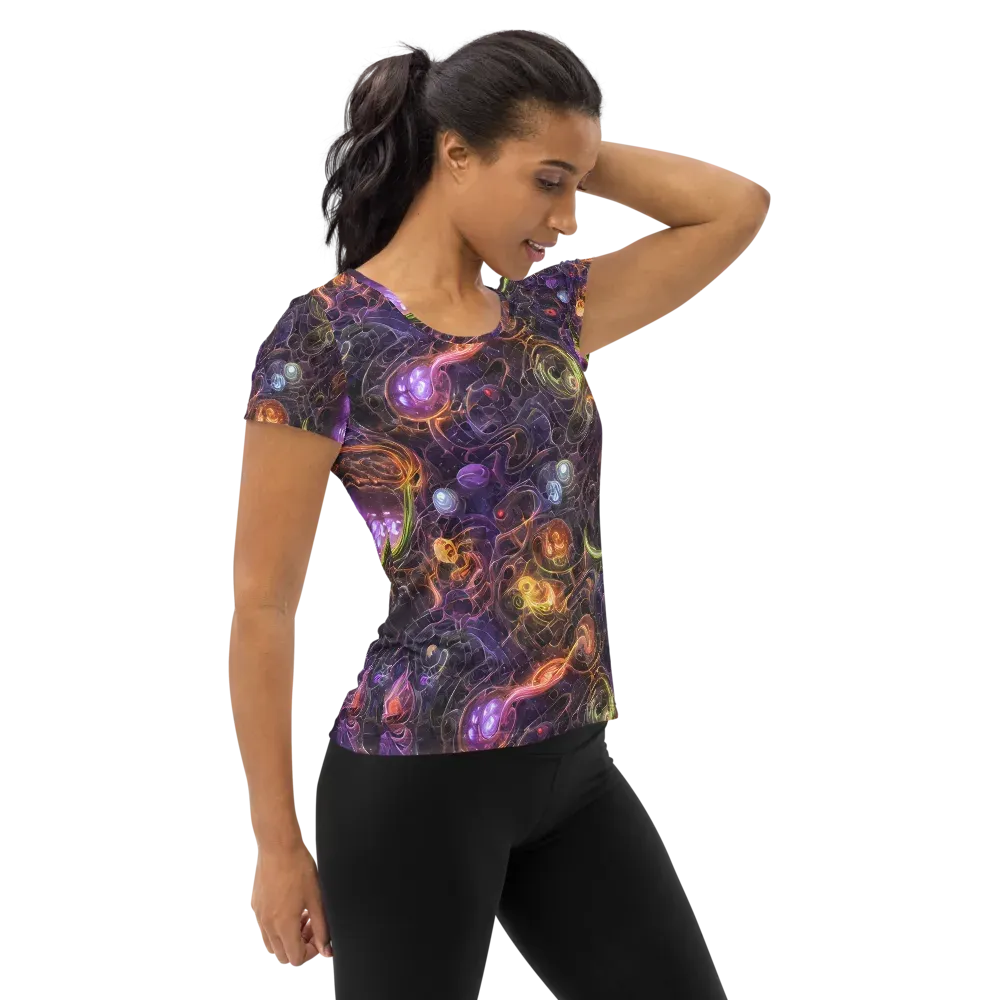 Luminous Gravity on Women's Athletic T-Shirt — Right