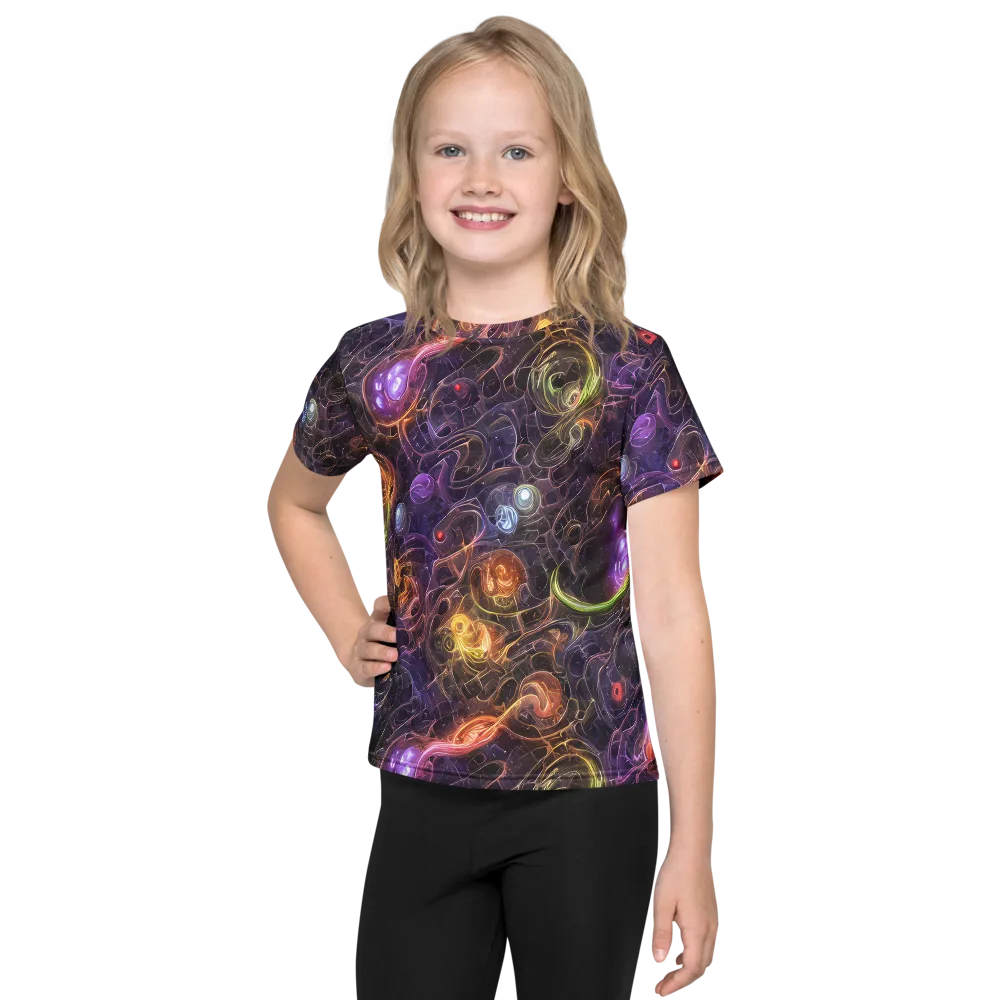 Luminous Gravity on Kids Crew Neck T-Shirt — Front