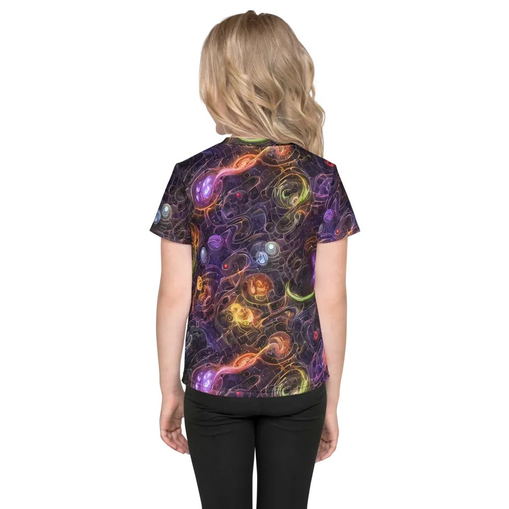 Luminous Gravity on Kids Crew Neck T-Shirt — Back