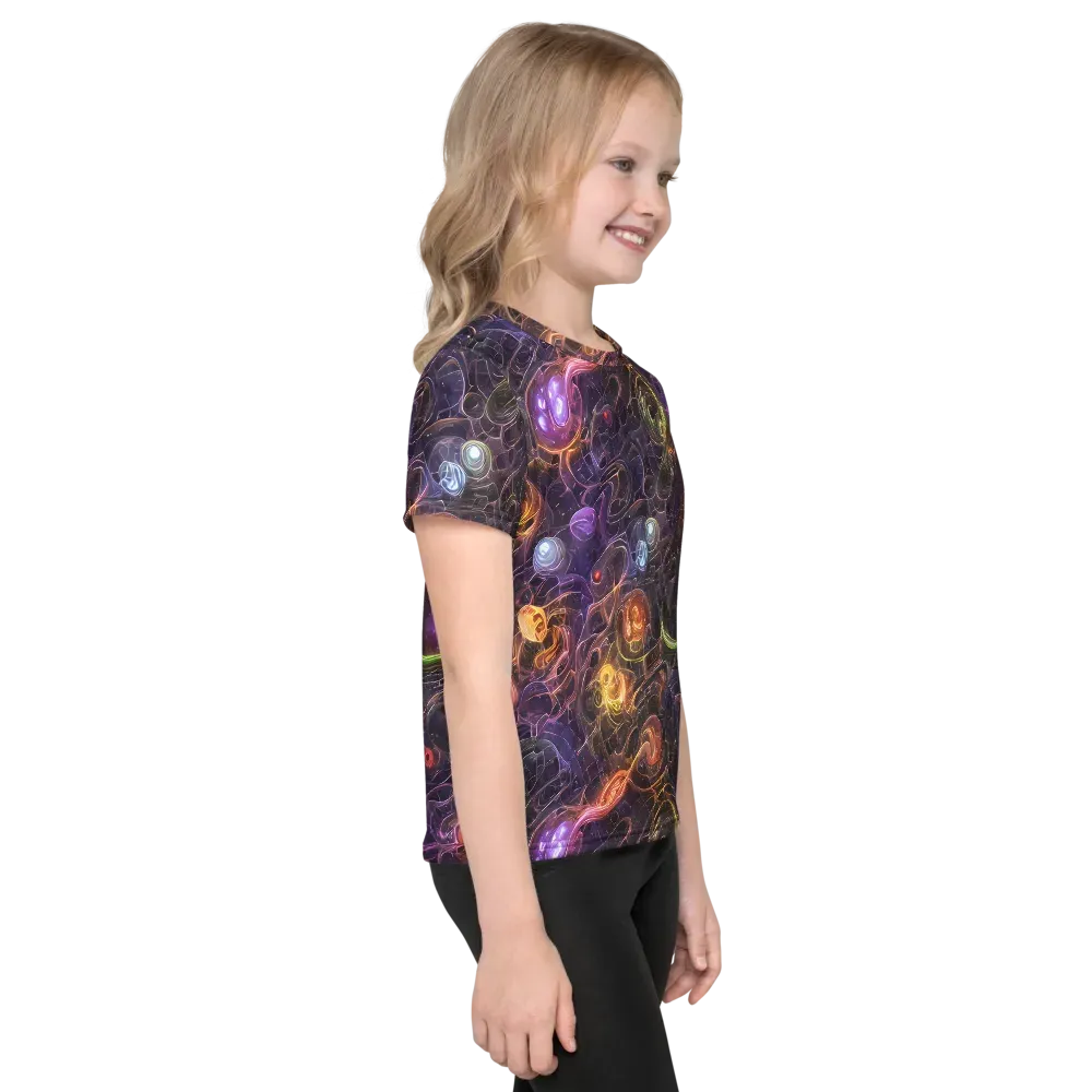 Luminous Gravity on Kids Crew Neck T-Shirt — Right