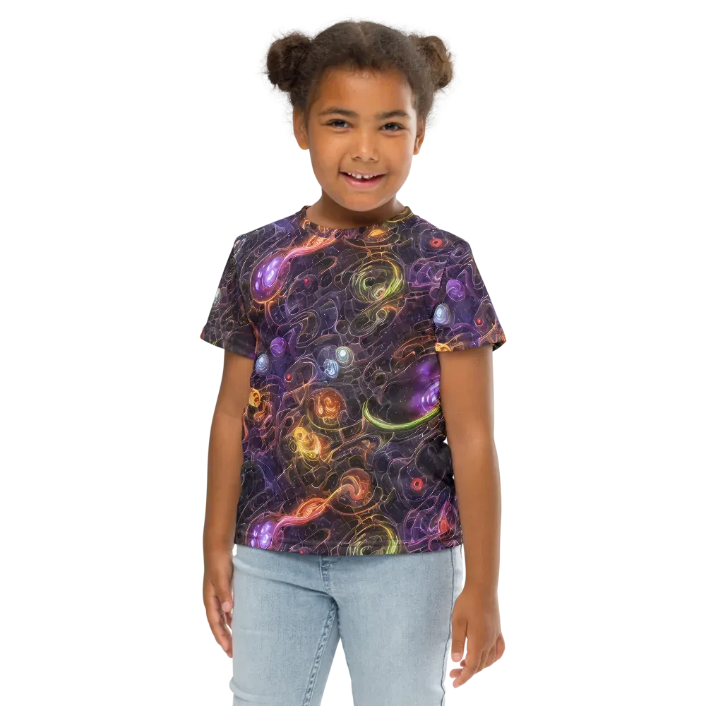 Luminous Gravity on Kids Crew Neck T-Shirt — Front
