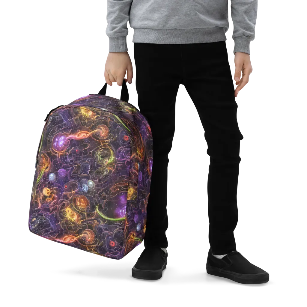 Luminous Gravity on Minimalist Backpack — Zoomed-in