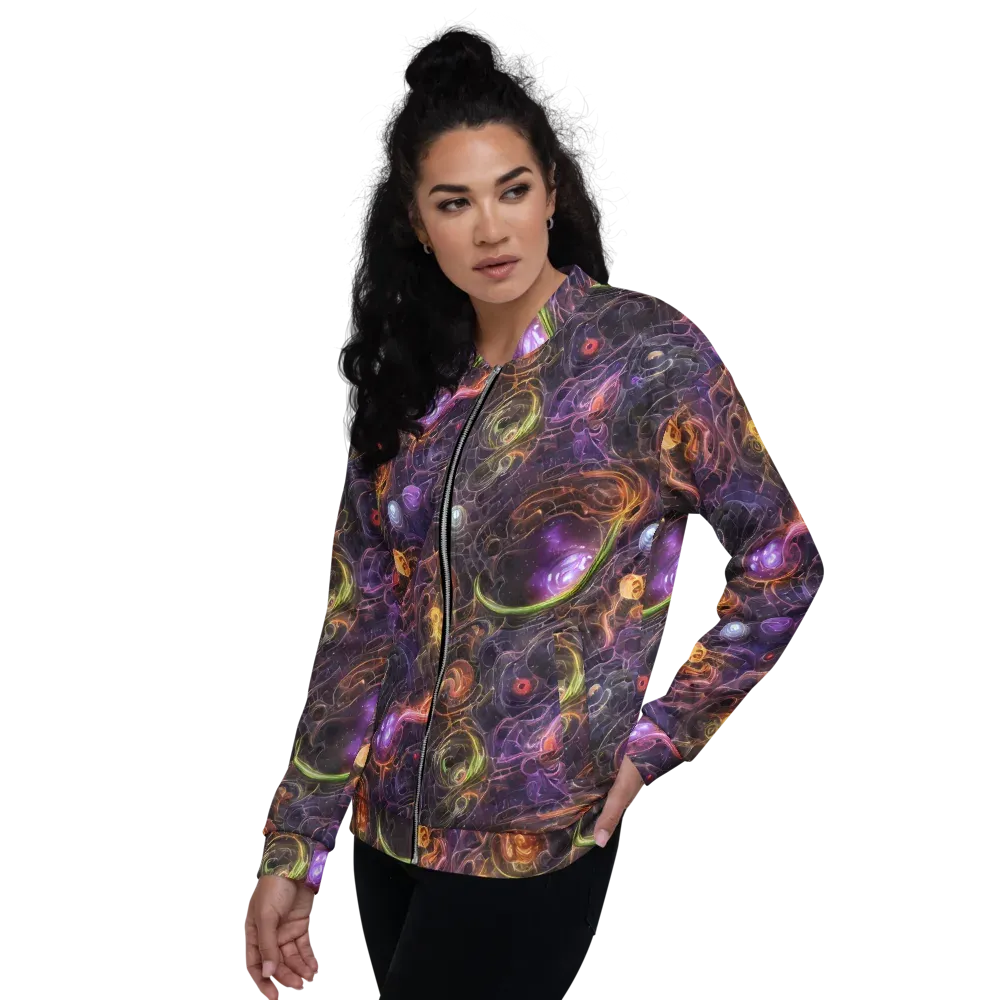 Luminous Gravity on Bomber Jacket — Left