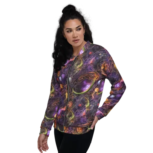 Luminous Gravity on a Bomber Jacket