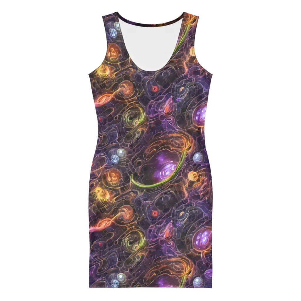 Luminous Gravity on Bodycon Dress — Front