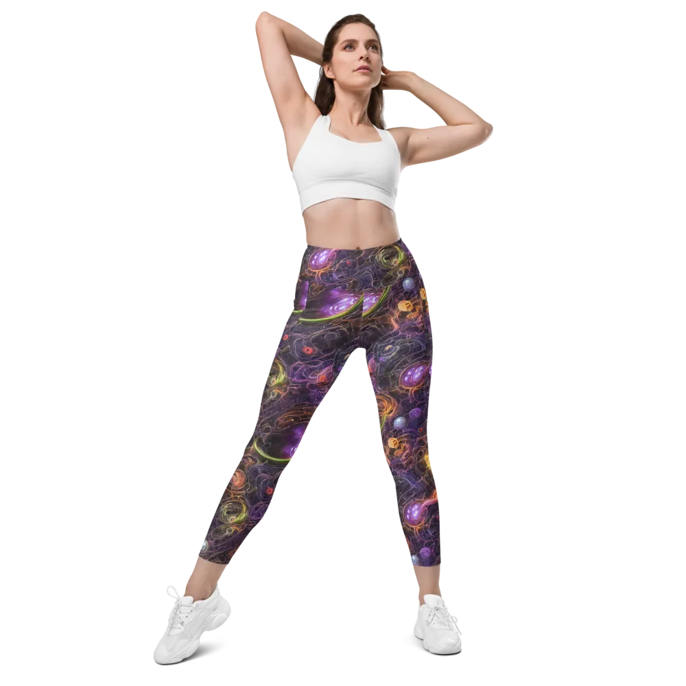 Luminous Gravity on Leggings with Pockets — Front
