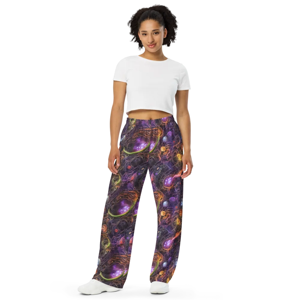 Luminous Gravity on Wide-Leg Pants — Front