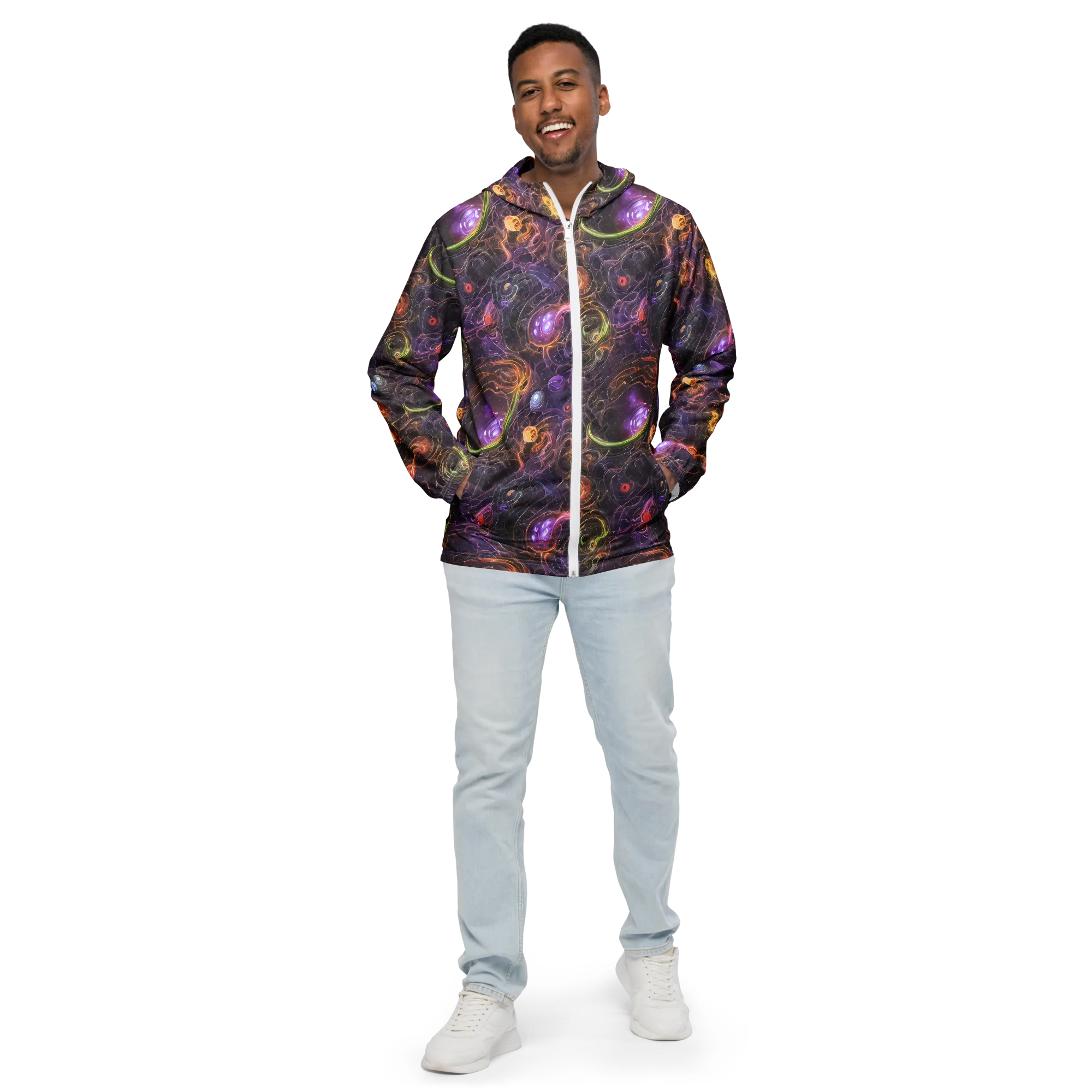 Luminous Gravity on Men's Windbreaker — Front