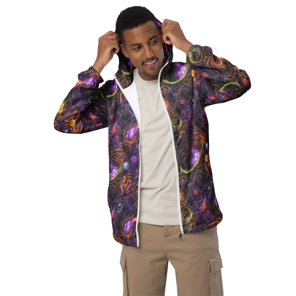 Luminous Gravity on Men's Windbreaker — Front