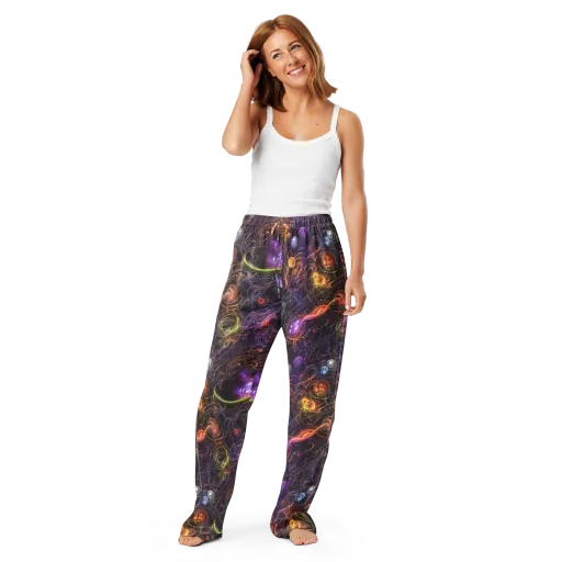 Luminous Gravity on a Women's Pajama Pants