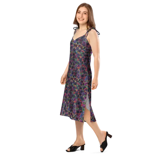 Velvet Wildflowers on a Slip Dress