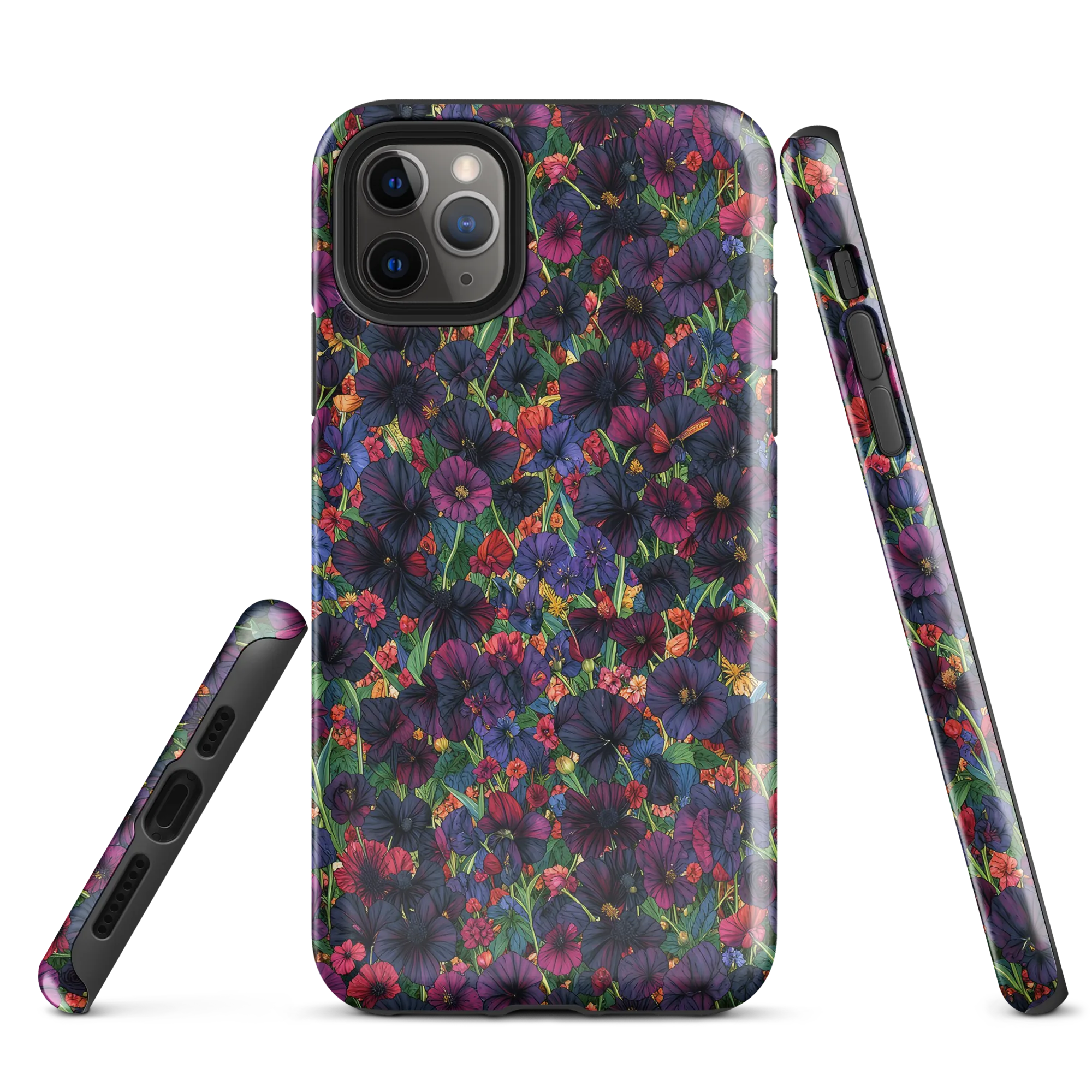 Velvet Wildflowers on Tough Case for iPhone® — Front