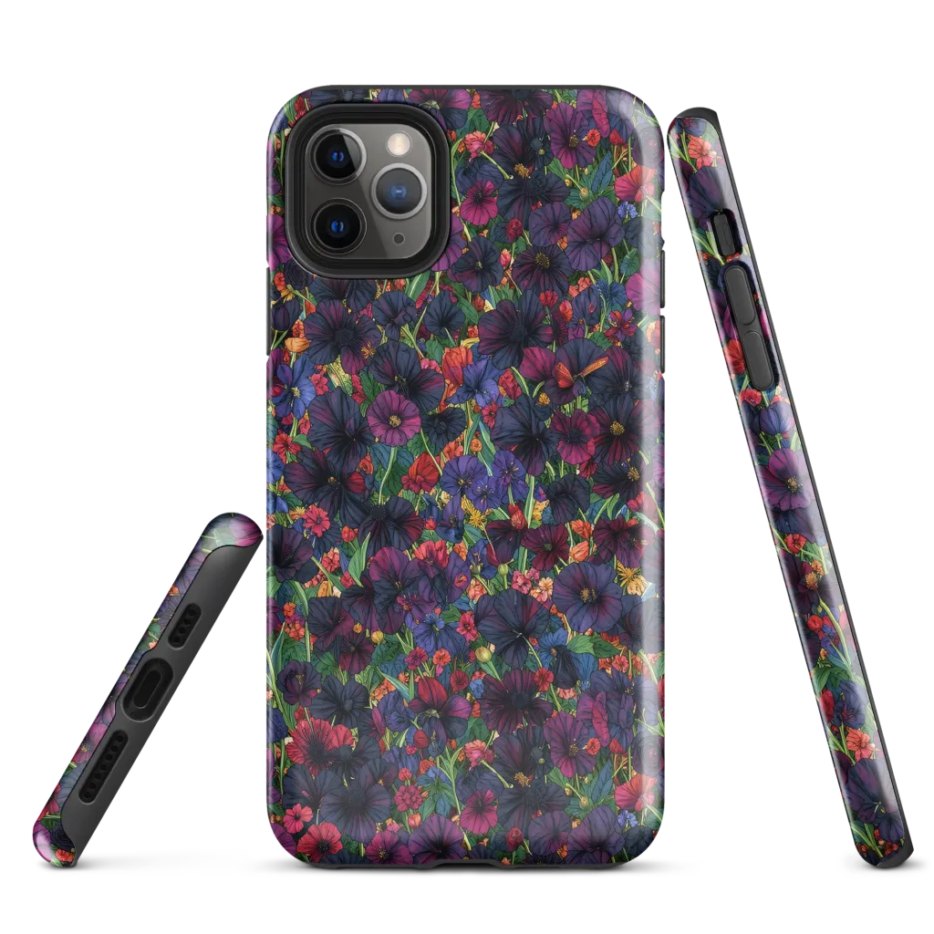 Velvet Wildflowers on Tough Case for iPhone® — Front