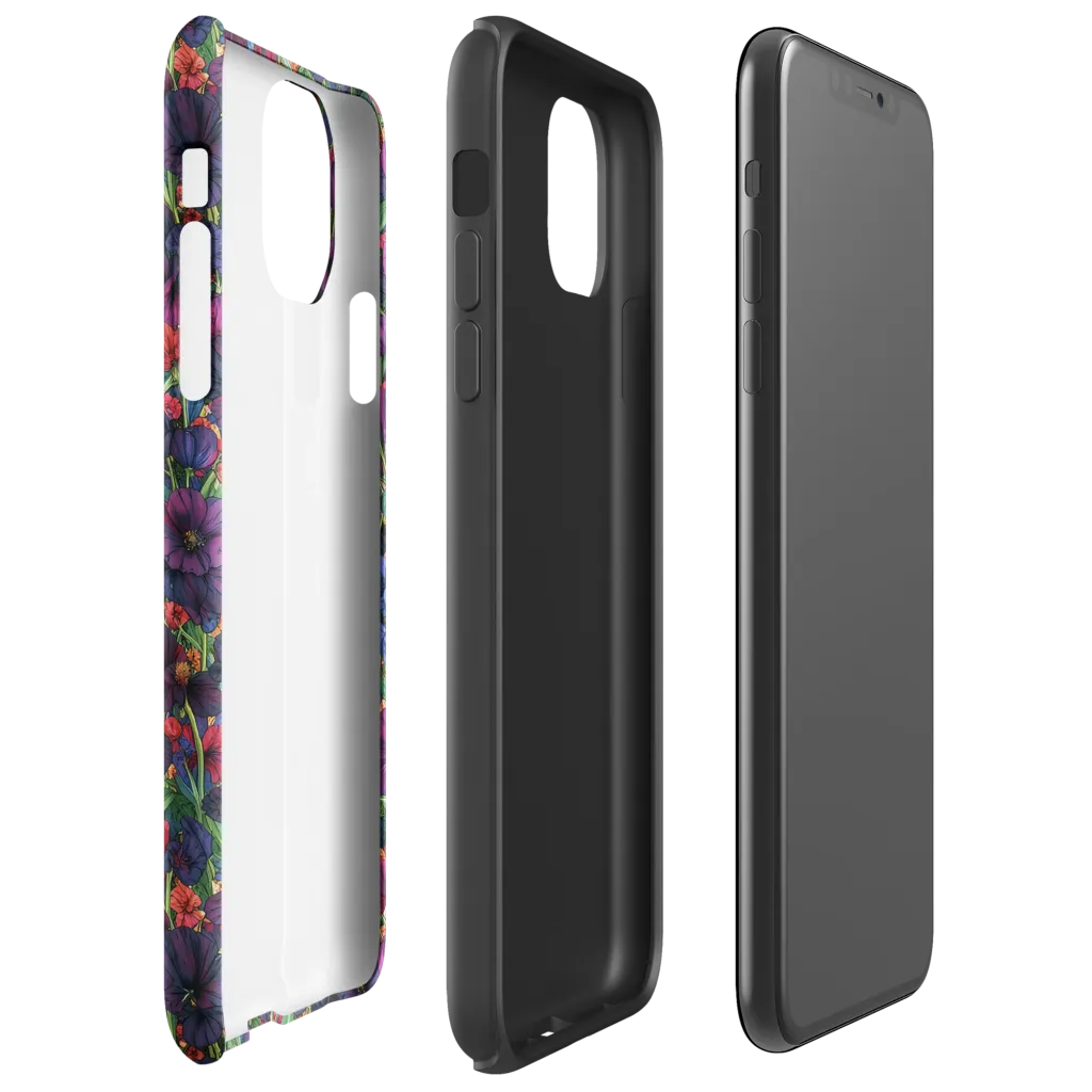 Velvet Wildflowers on Tough Case for iPhone® — Right
