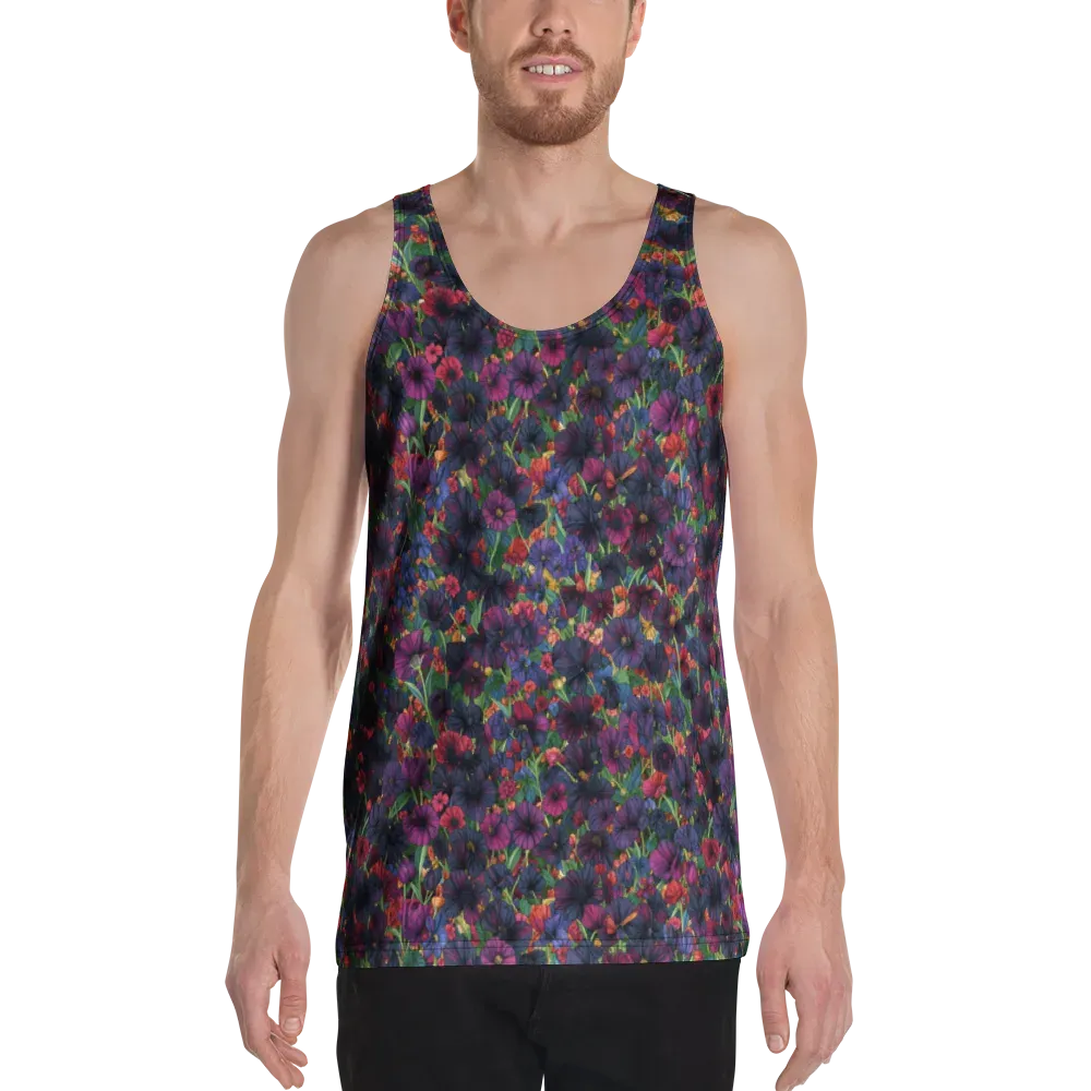 Velvet Wildflowers on Men's Tank Top — Front