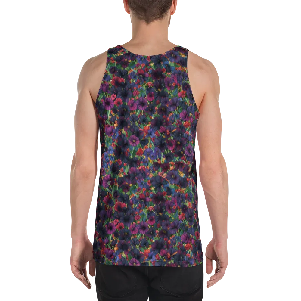 Velvet Wildflowers on Men's Tank Top — Back