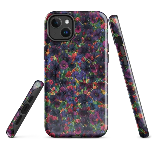 Velvet Wildflowers on a MagSafe Tough Case for iPhone®