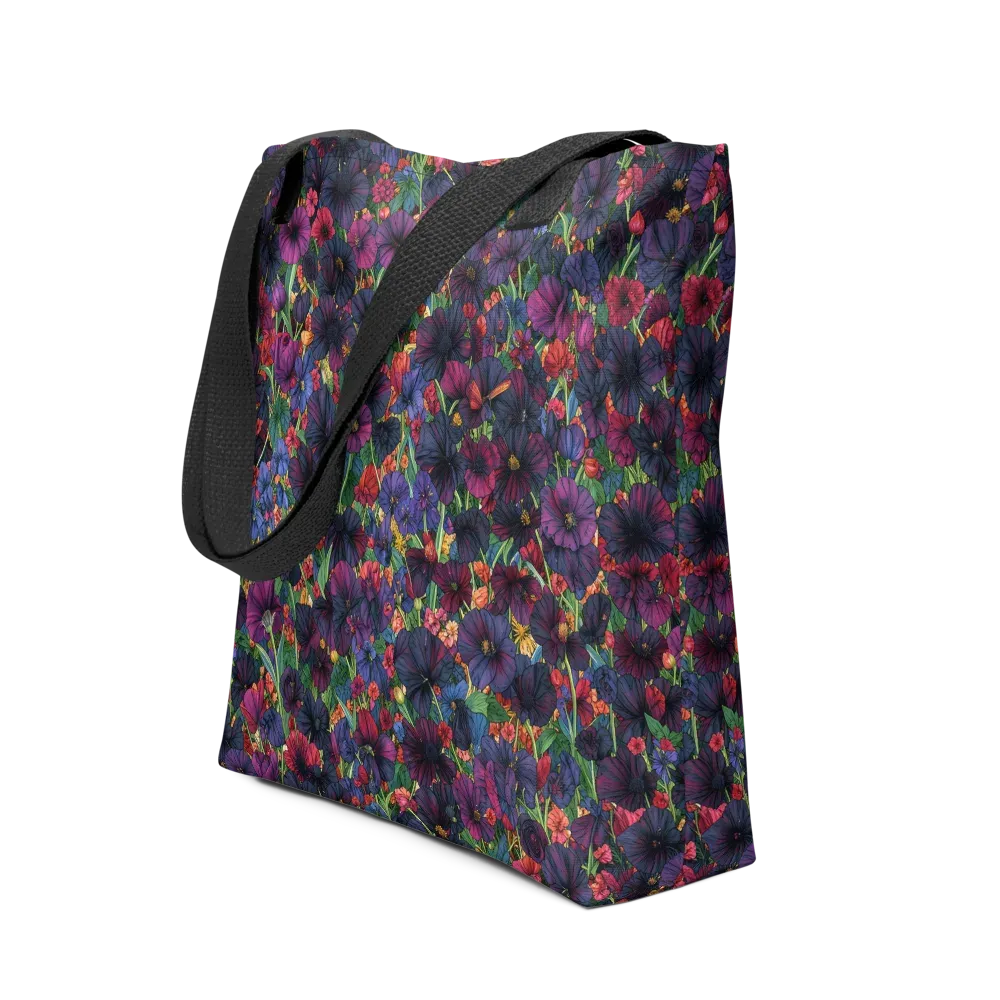 Velvet Wildflowers on Tote Bag — Front