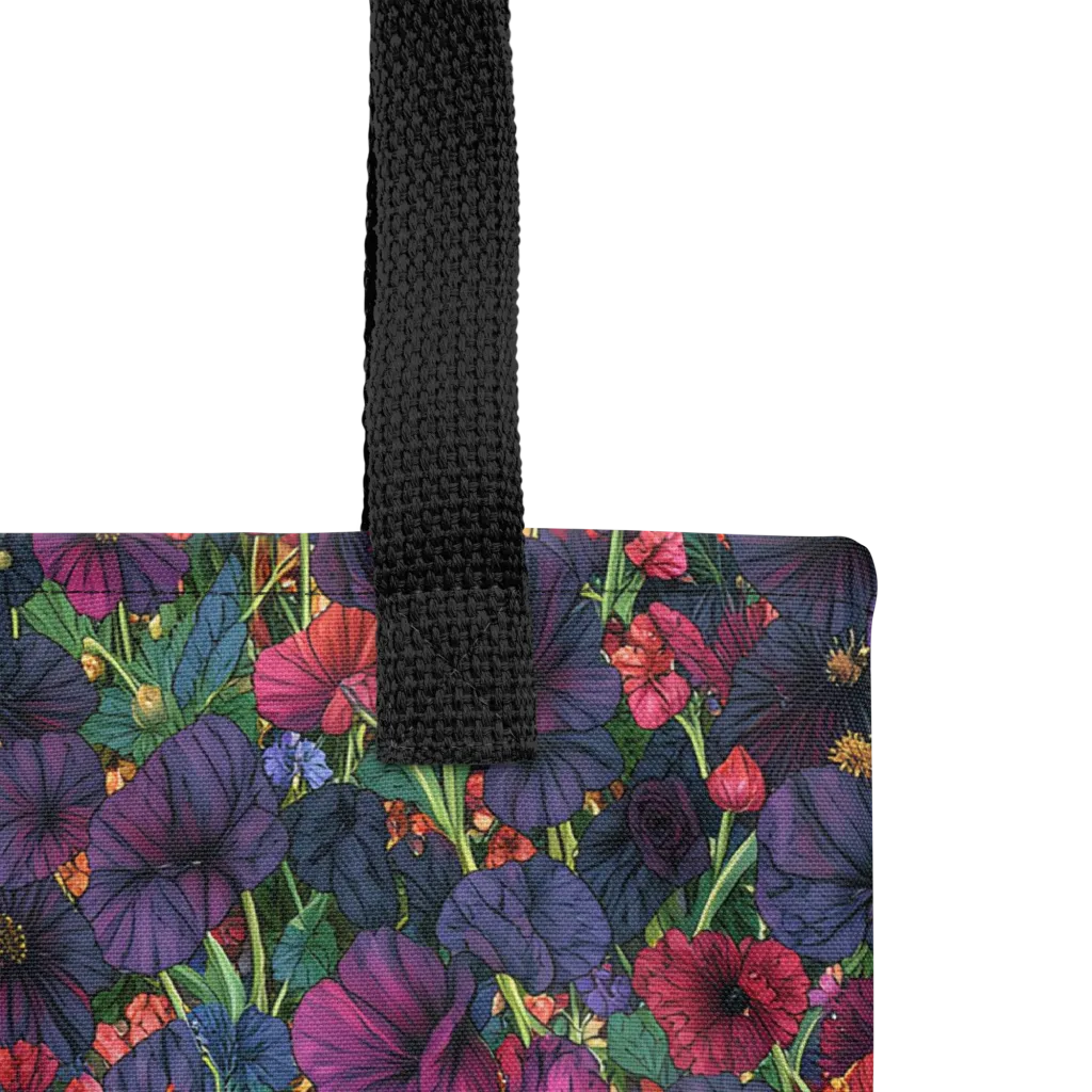 Velvet Wildflowers on Tote Bag — Product details