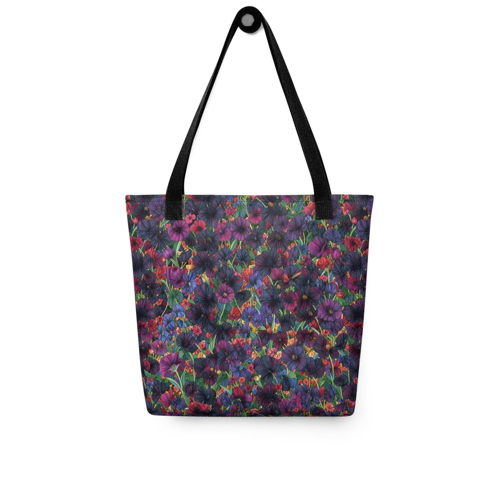 Velvet Wildflowers on Tote Bag — Front