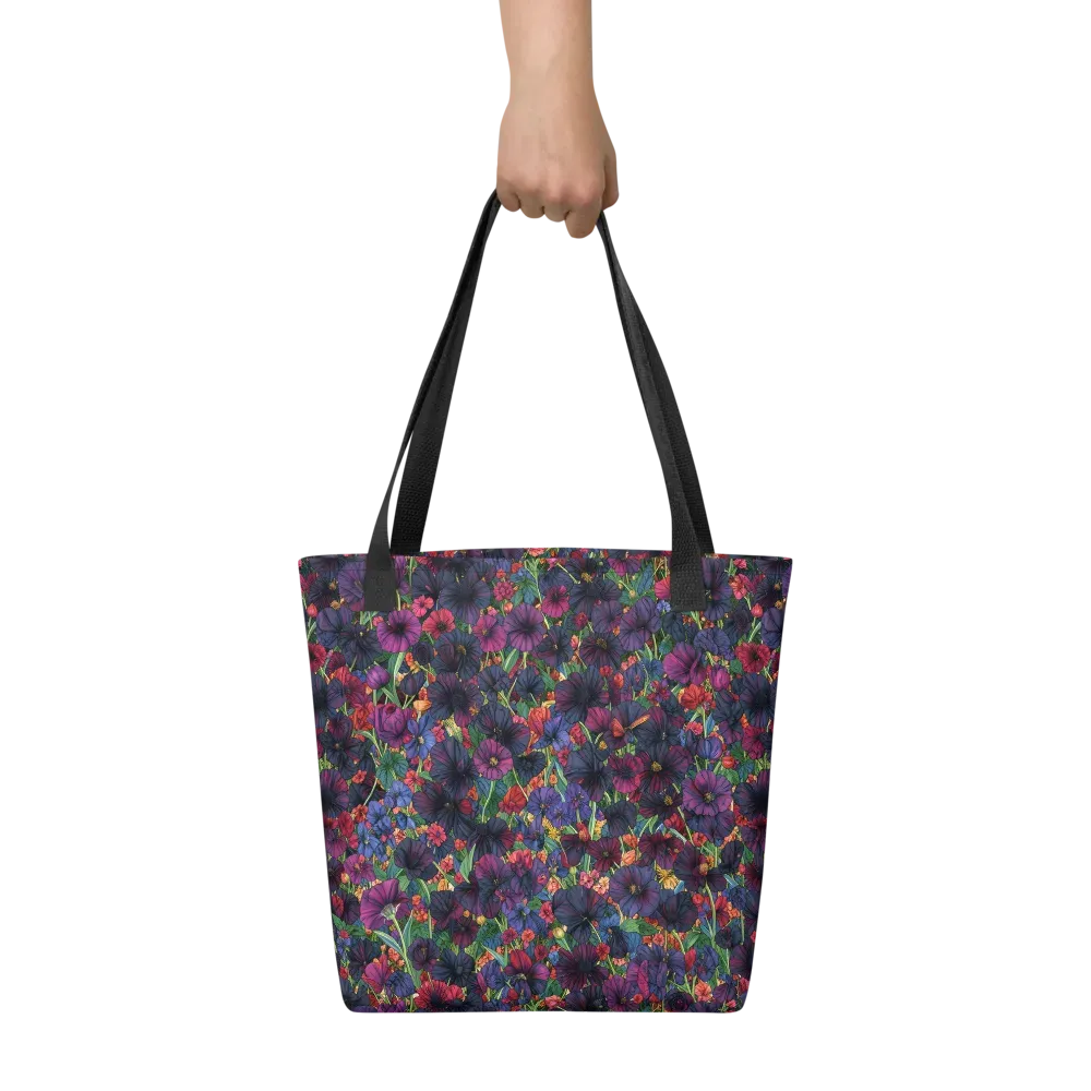 Velvet Wildflowers on Tote Bag — Front