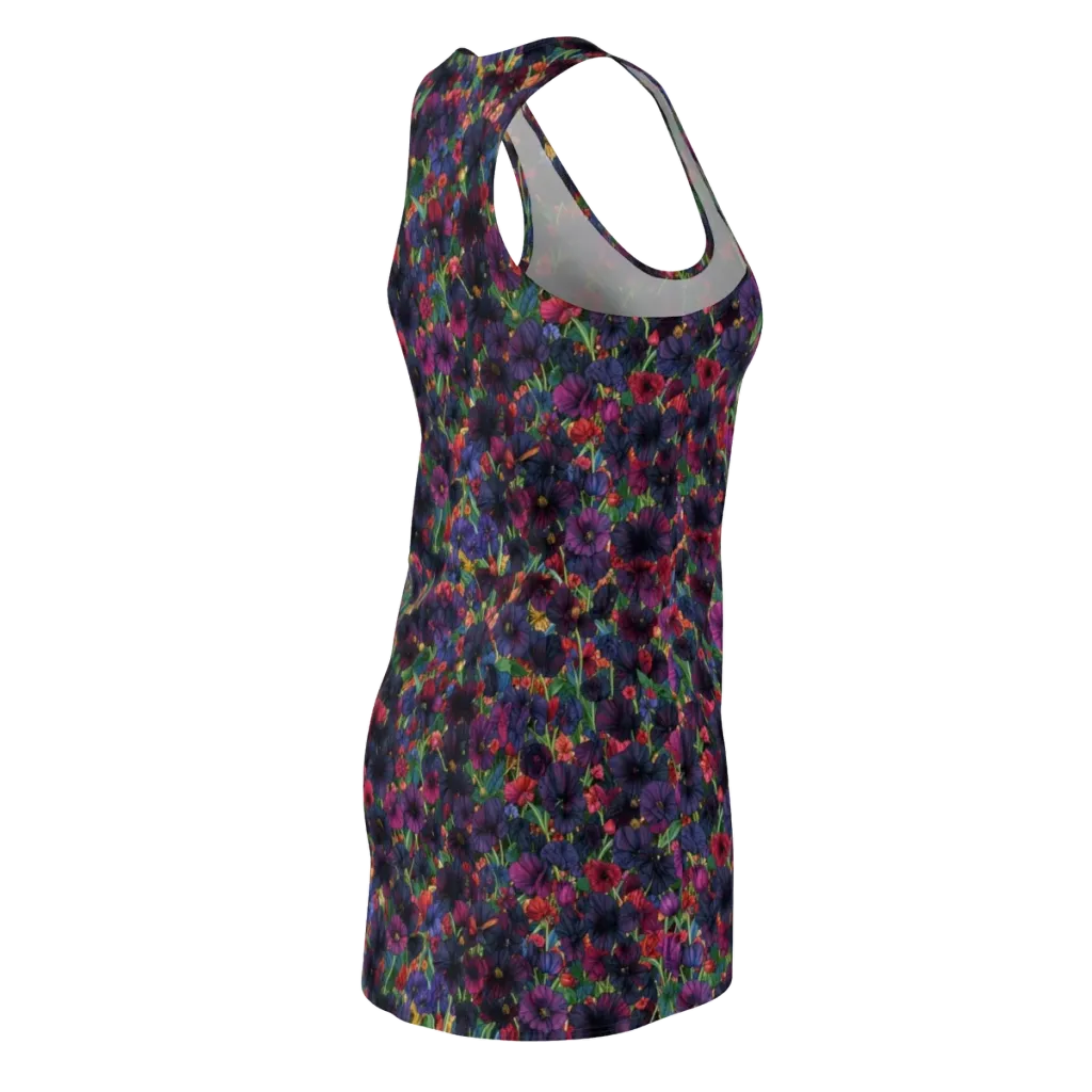 Velvet Wildflowers on Racerback Dress — Back Side