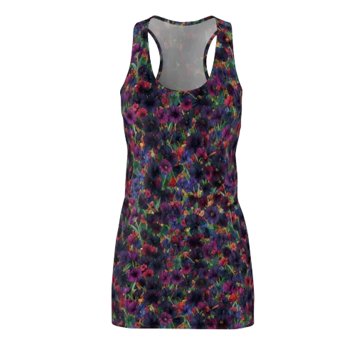 Velvet Wildflowers on a Racerback Dress
